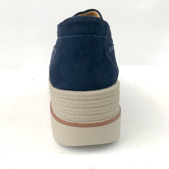 Navy Wedge Loafers 9 - Picture 7 of 7